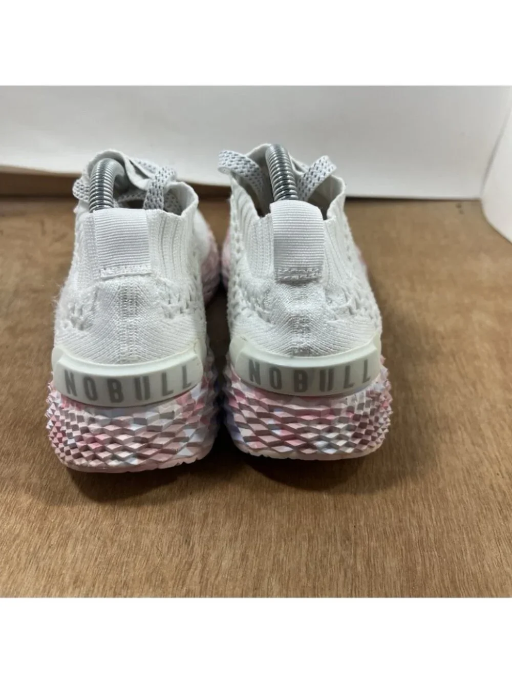 NO BULL Women Size 8.5 White SuperFabric Trainers Running Shoes